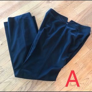 Two pairs black slacks